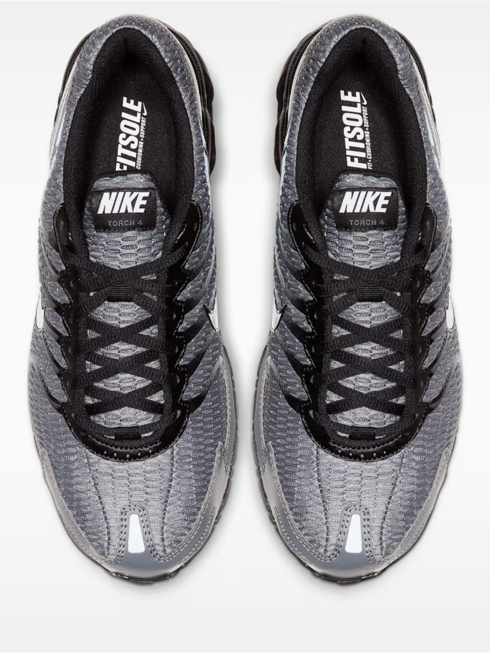 Nike Men's Running Air Max Torch 4 Sneakers - Gray and Black